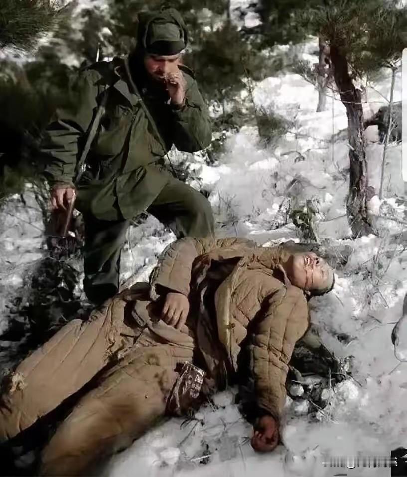 牺牲在抗美援朝战场上的烈士，躺在冰天雪地里，看完之后心里特别的悲痛，为了保家卫国