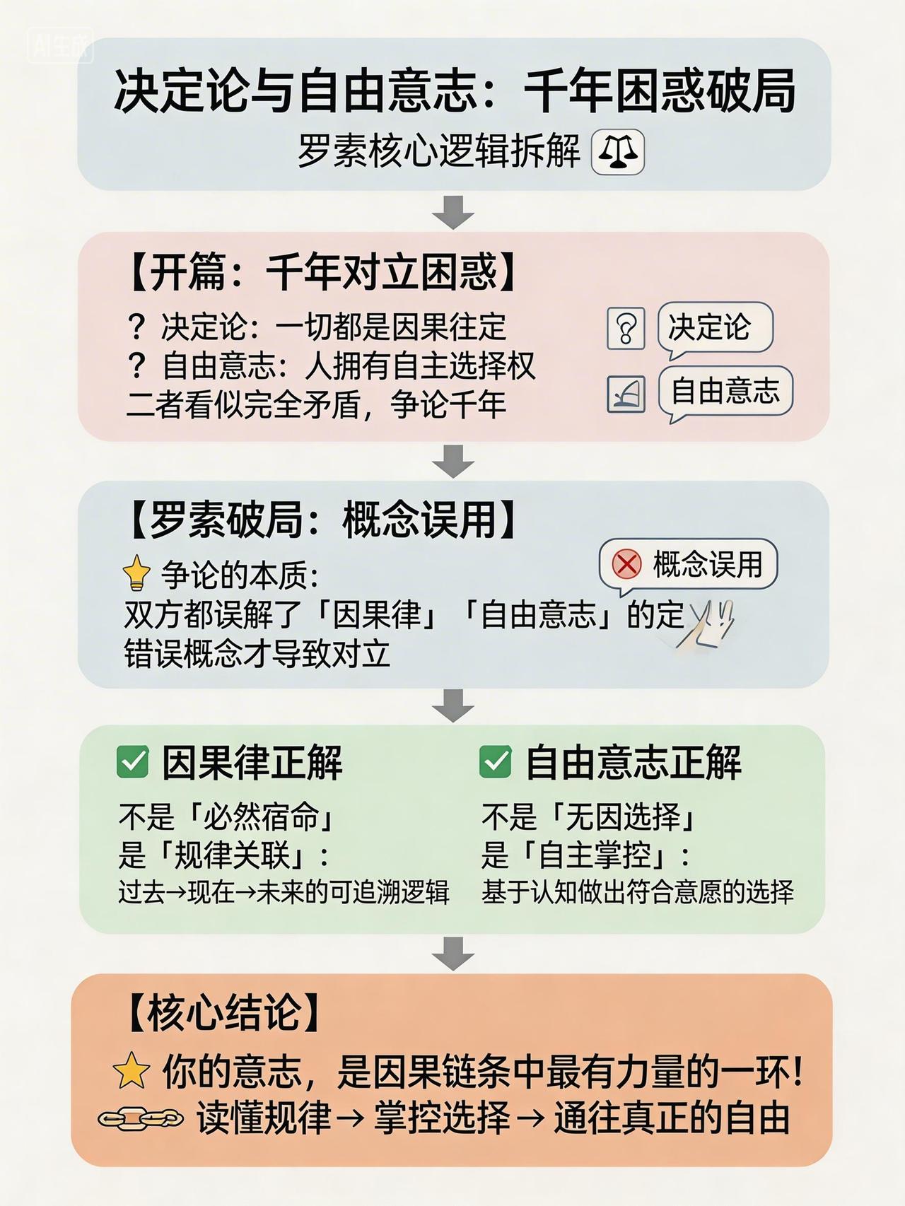因果论早已注定一切？读懂因果本质，解锁人生真正的自由认知觉醒情绪内耗人生