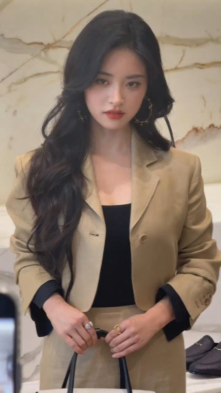 沈月大波浪红唇造型褪去青涩，多了几分从容。大波浪卷的是风情，红唇点染的是自信。这