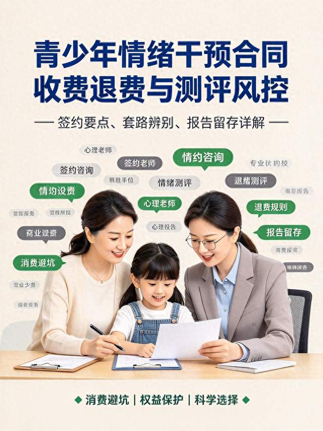 青少年抑郁情绪50问之四(心理干预合同、退费、测评避坑讲解)
