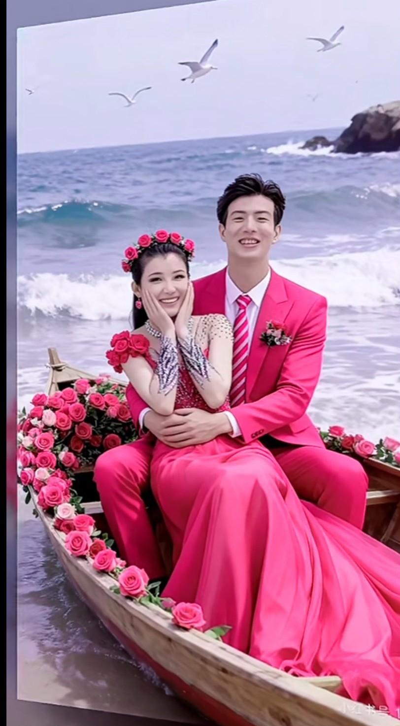 鑫宇、月月终于看到你俩这幸福时刻、郎才女貌、祝俩宝贝永远幸福，这两个孩子是天生一