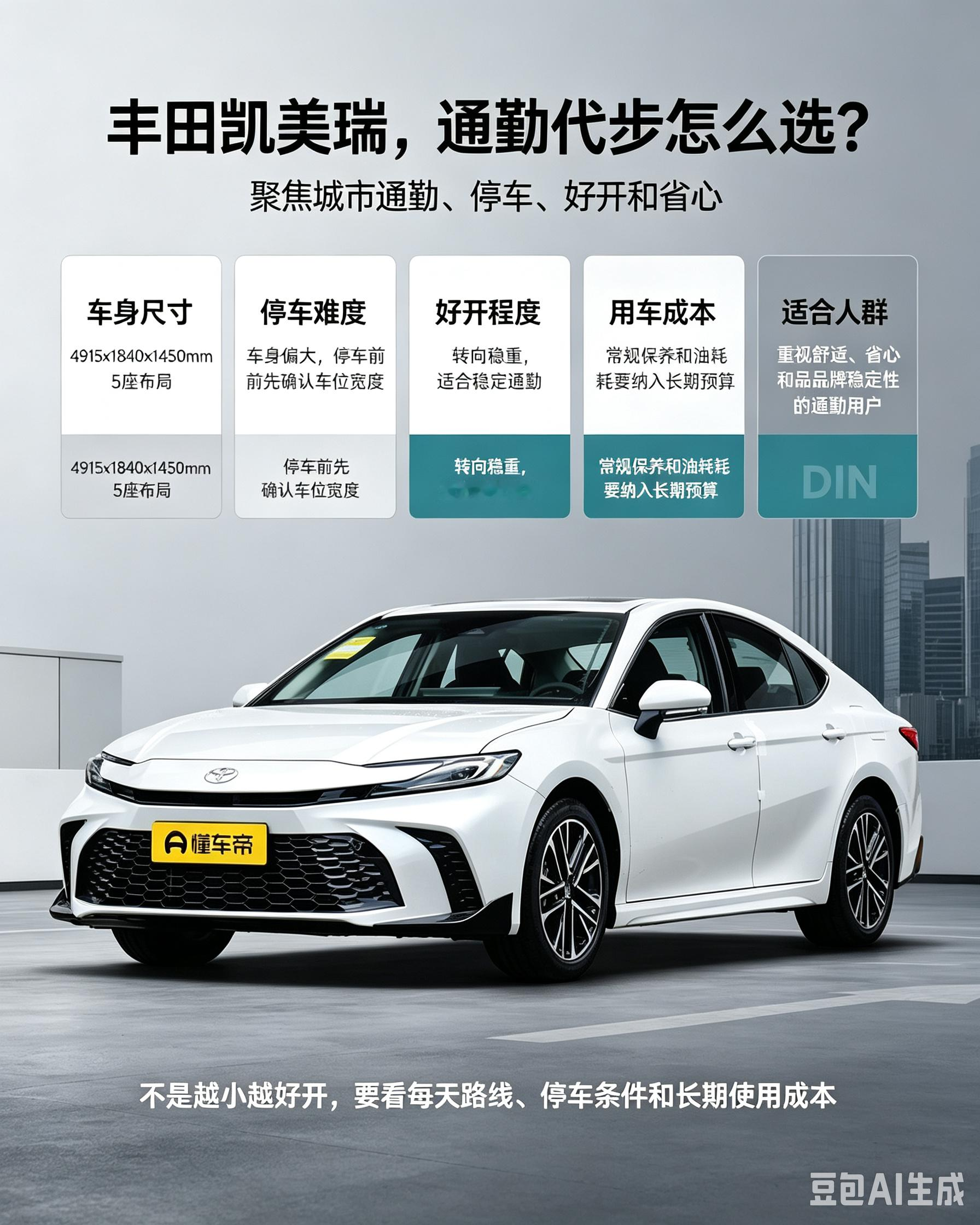 凯美瑞通勤代步到底怎么选