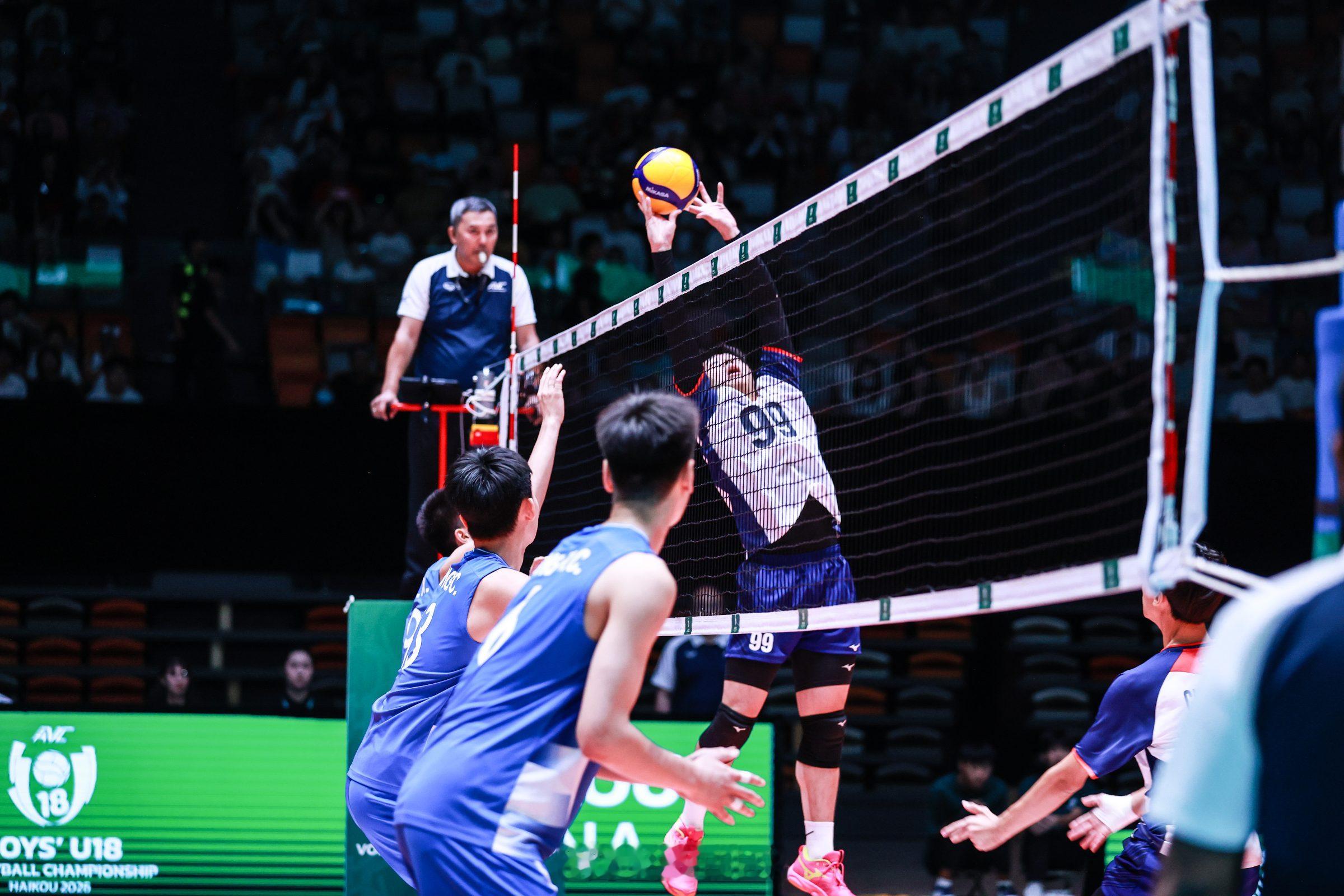 【2026U18男排亚锦赛中国队获得第四名】刚刚结束的三、四名决赛，中国队以2