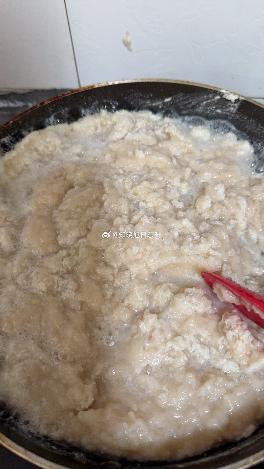 汗流浃背三个小时，给孩子左的高汤粉，纯手工，纯鸡胸肉。