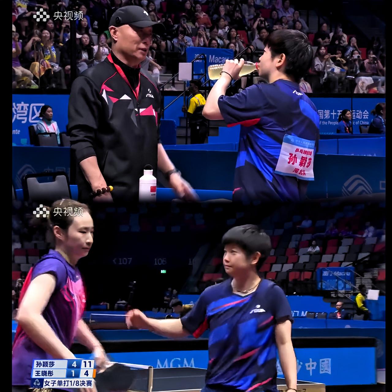 这次真的误会央视啦！前几天小胖和莎莎同天比赛，央视播了小胖那场；今天他俩