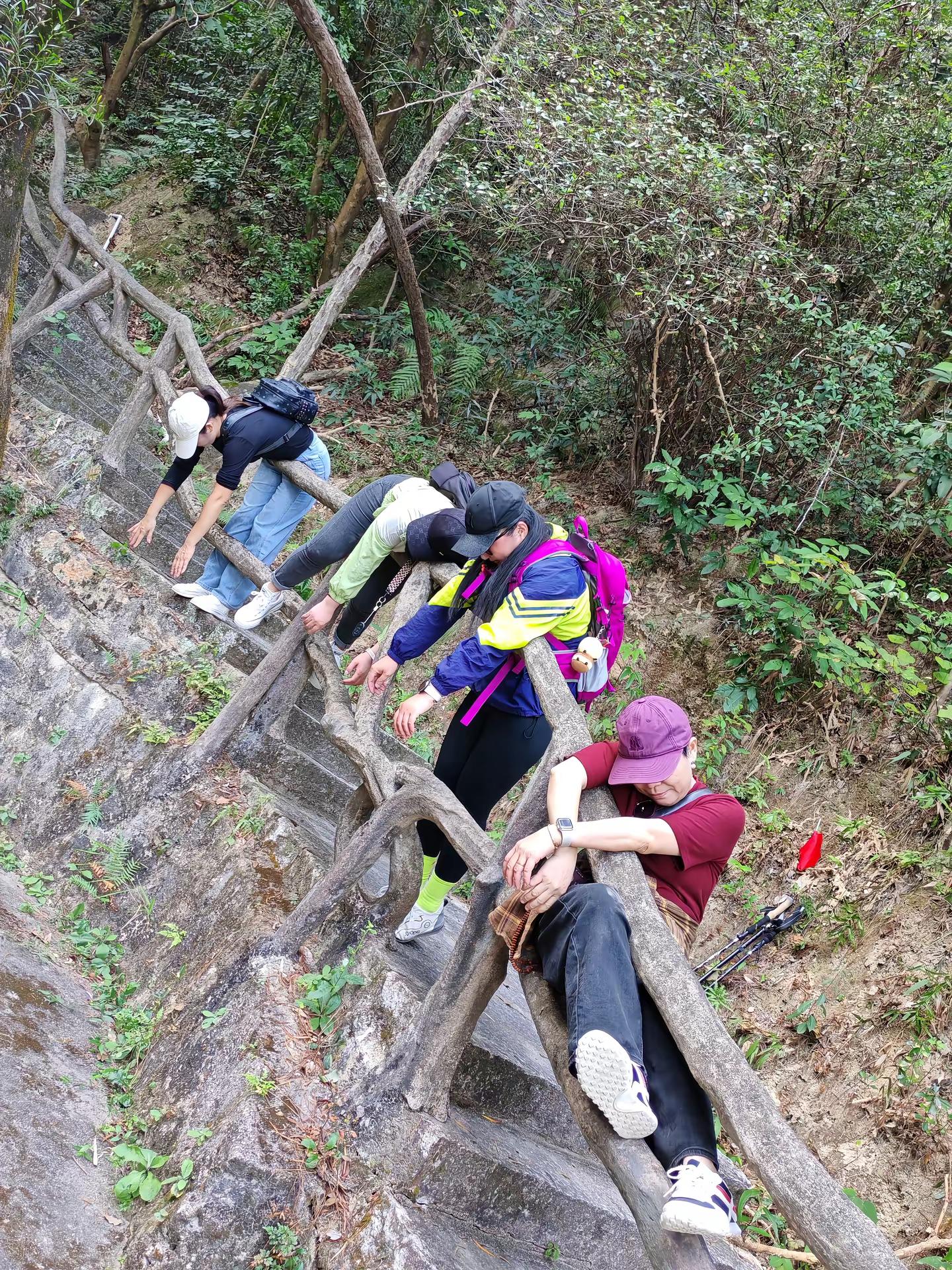 说走累了就地休息一下，这些沙雕就成这样了🥹🥹