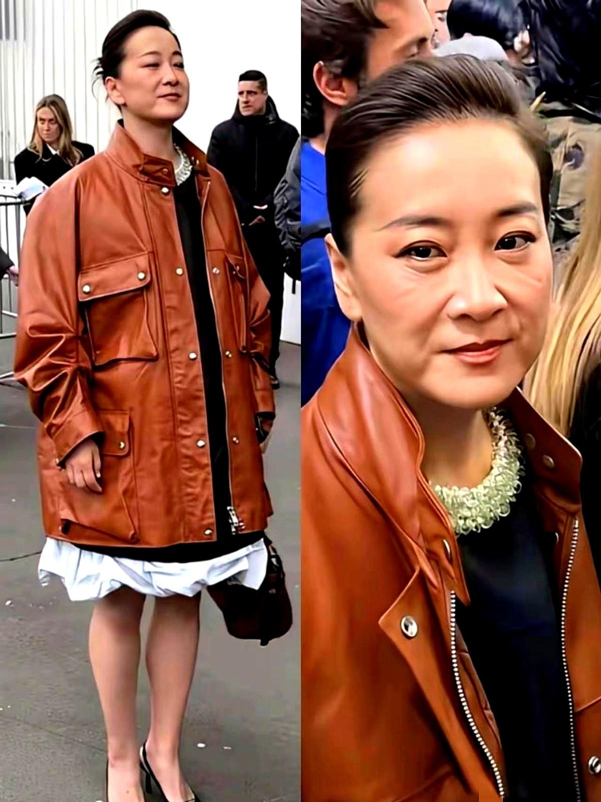 瘦了100斤，贾玲的脸却被说“没内味儿”了。米兰时装周上，那一身普拉达，下颌