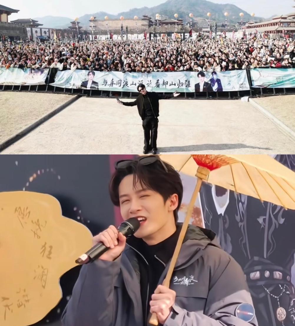 现在不都说活动没人气，人都不消费了吗，看人明星檀健次的应援号称史诗级别的场面