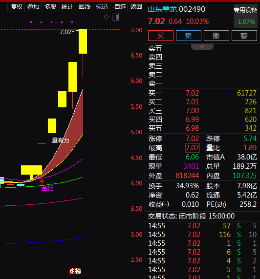 热门个股解读——山东墨龙（002490）