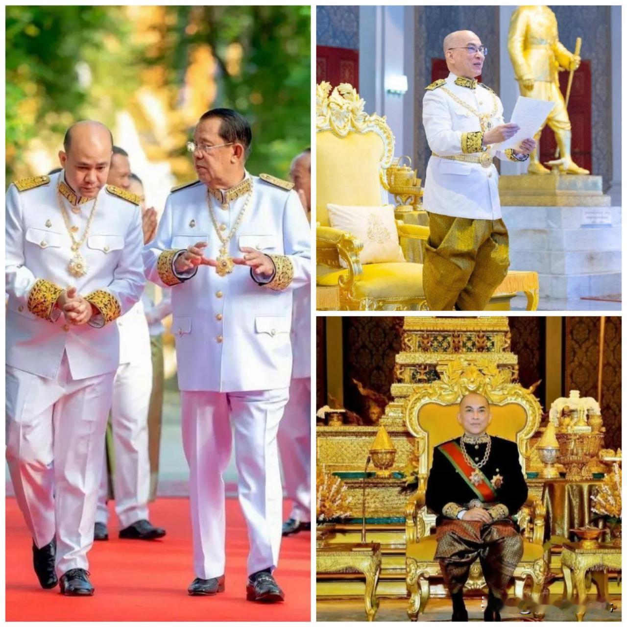 相信目前柬埔寨国王西哈莫尼是痛并快乐着吧，痛是因为泰柬冲突，泰国占领柬埔寨多处边