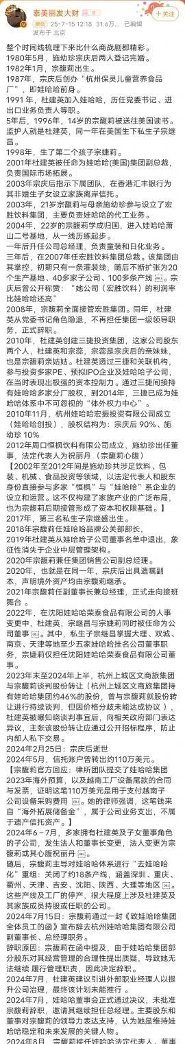 娃哈哈事件的来龙去脉，真的是跌宕起伏、扣人心弦！