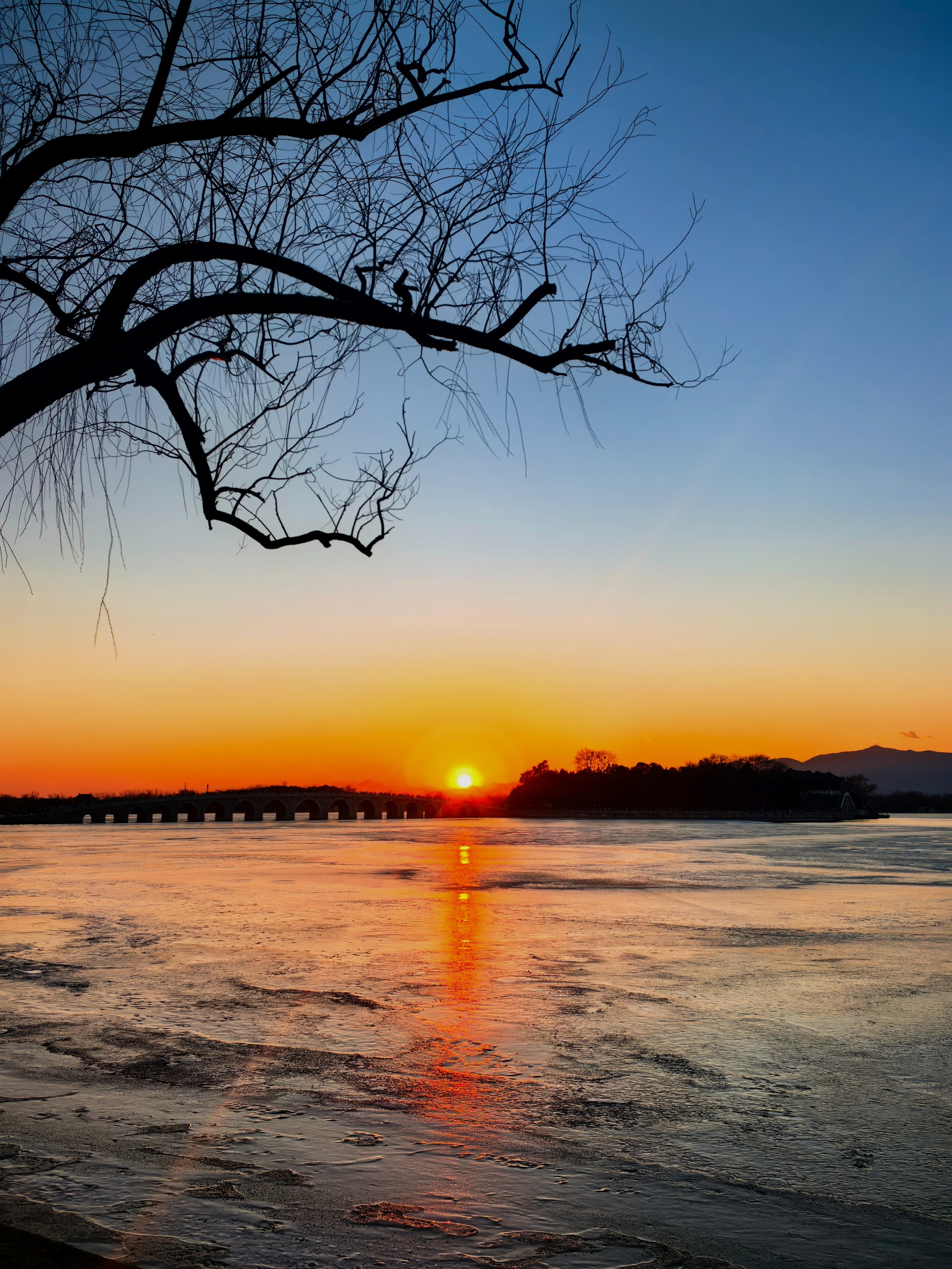 这一年，看的最多的日落是在颐和园。摄影