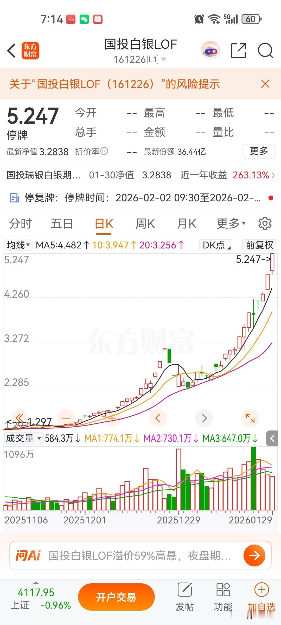 两百多亿资金被关停，等白银价格稳定就会开盘，其实周五期货白银大幅度剧烈波动了，但