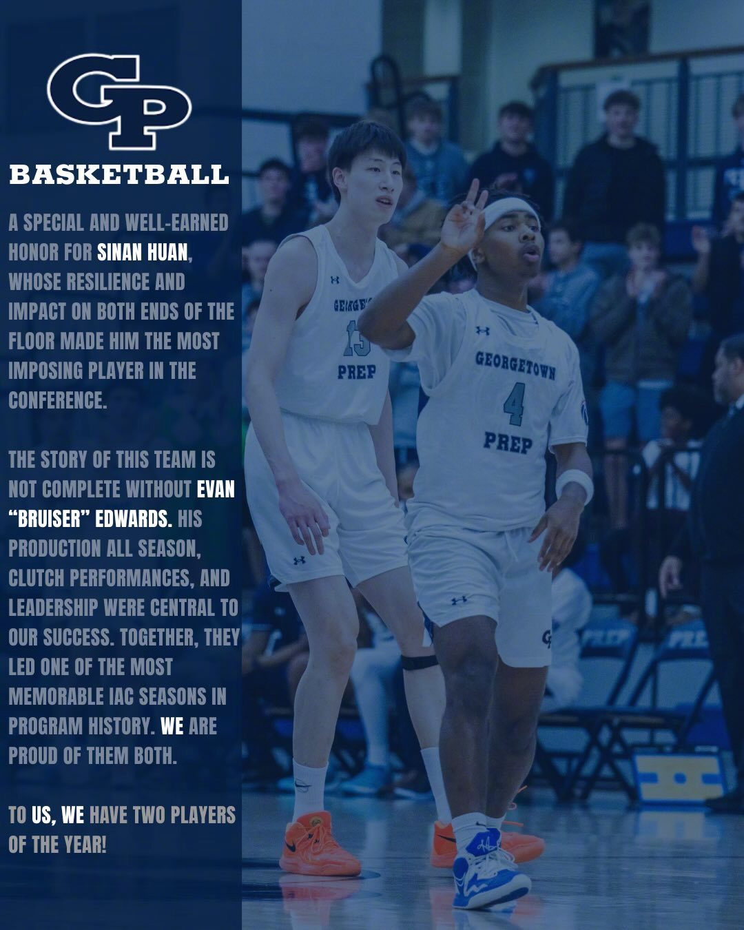 郇斯楠当选了IAC（洲际体育联盟）年度最佳球员！本赛季，郇斯楠场均18.8分8.