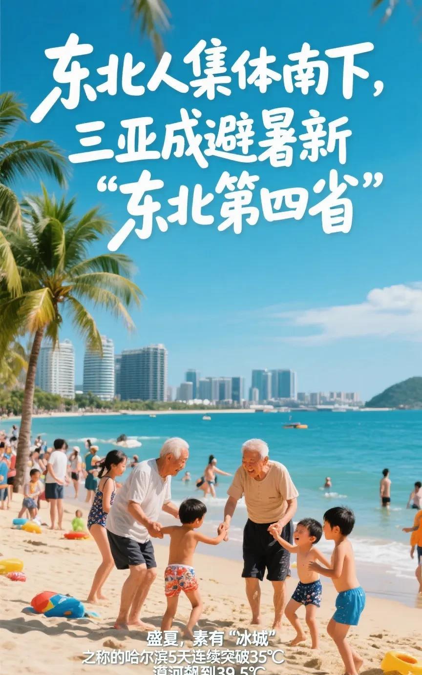 东北人集体南下！三亚成避暑新“东北第四省”？盛夏酷暑，东北简直热翻了天！素有“