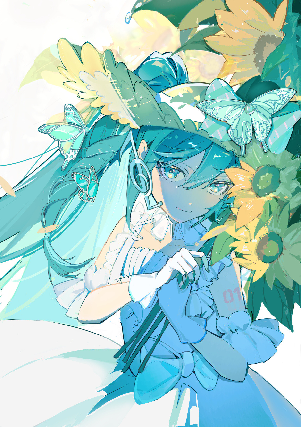 初音未来动漫我们miku公主殿下是真的好青春无敌哇.🤩绘：Eliza_YY