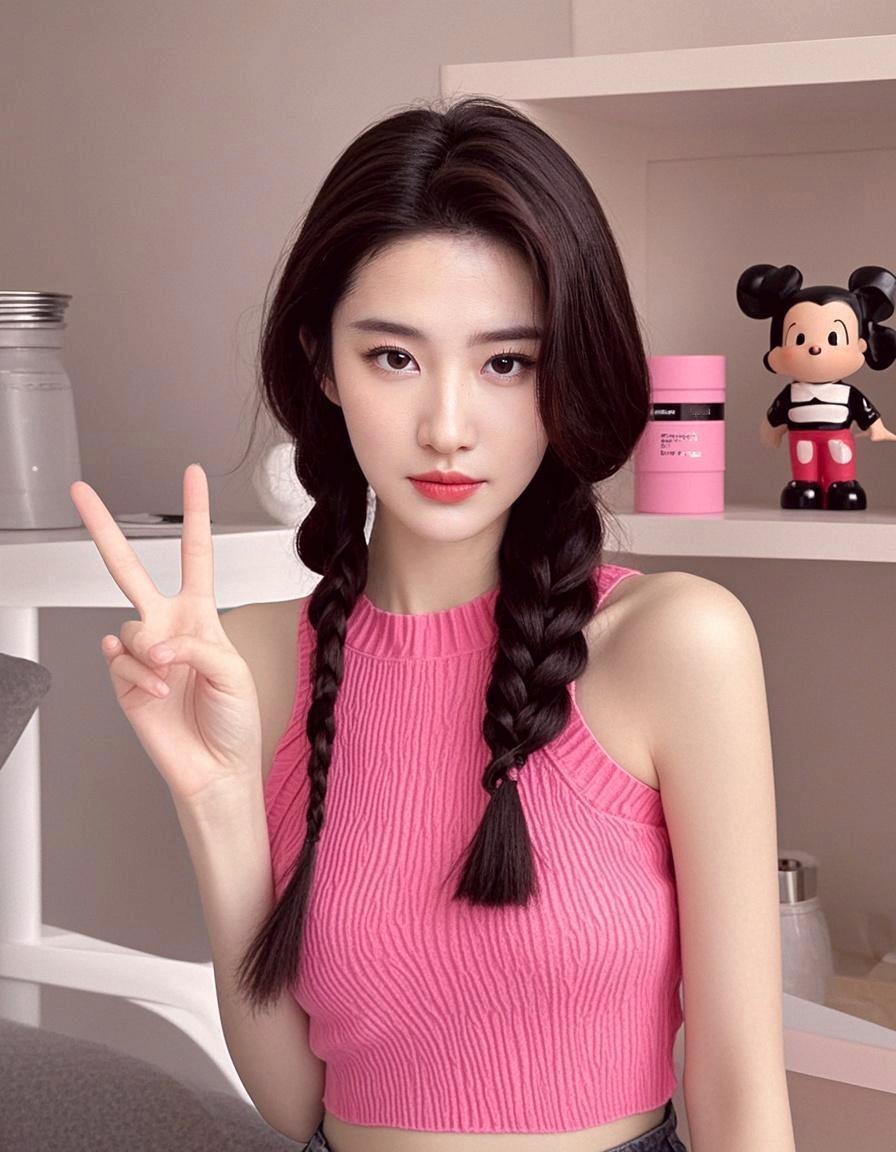 AI甜系比耶少女大女主爱了爱了看过来作品分享