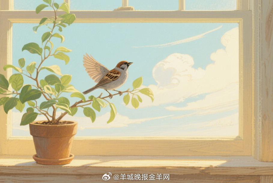#早安#晨光漫过窗台时，雀儿在枝桠轻唱。揉开惺忪眼吧，今天的风里，藏着