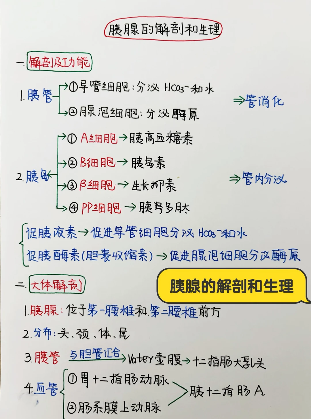 今日学习打卡——执业医|胰腺疾病