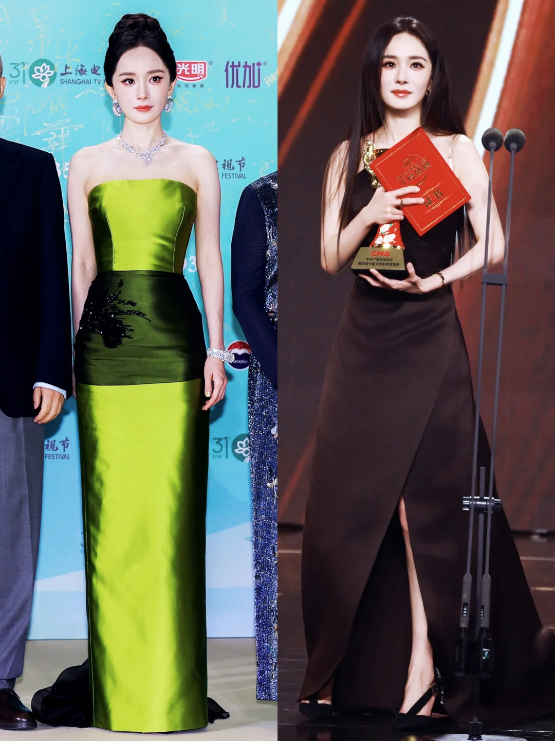 杨幂Prada真女王，官宣半年两套特别定制