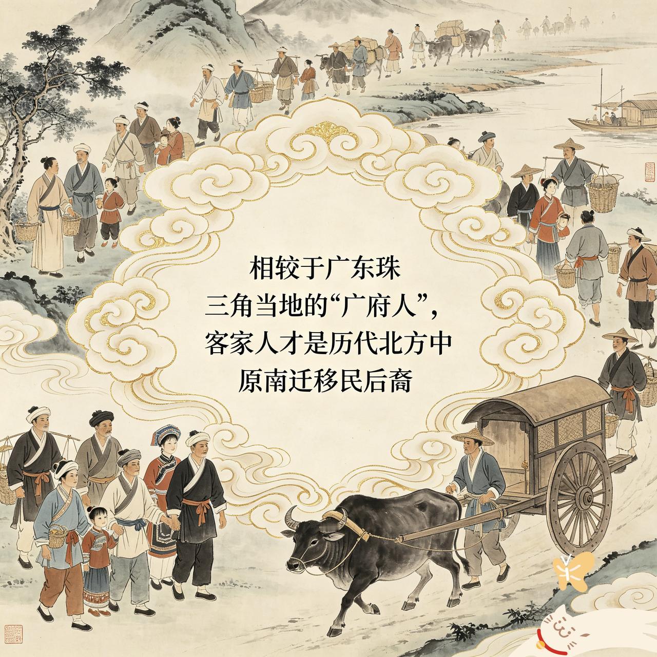 广东珠三角的“广府人(本地人)--客家人(外地人)”，谁才是历代北方中原移民后裔