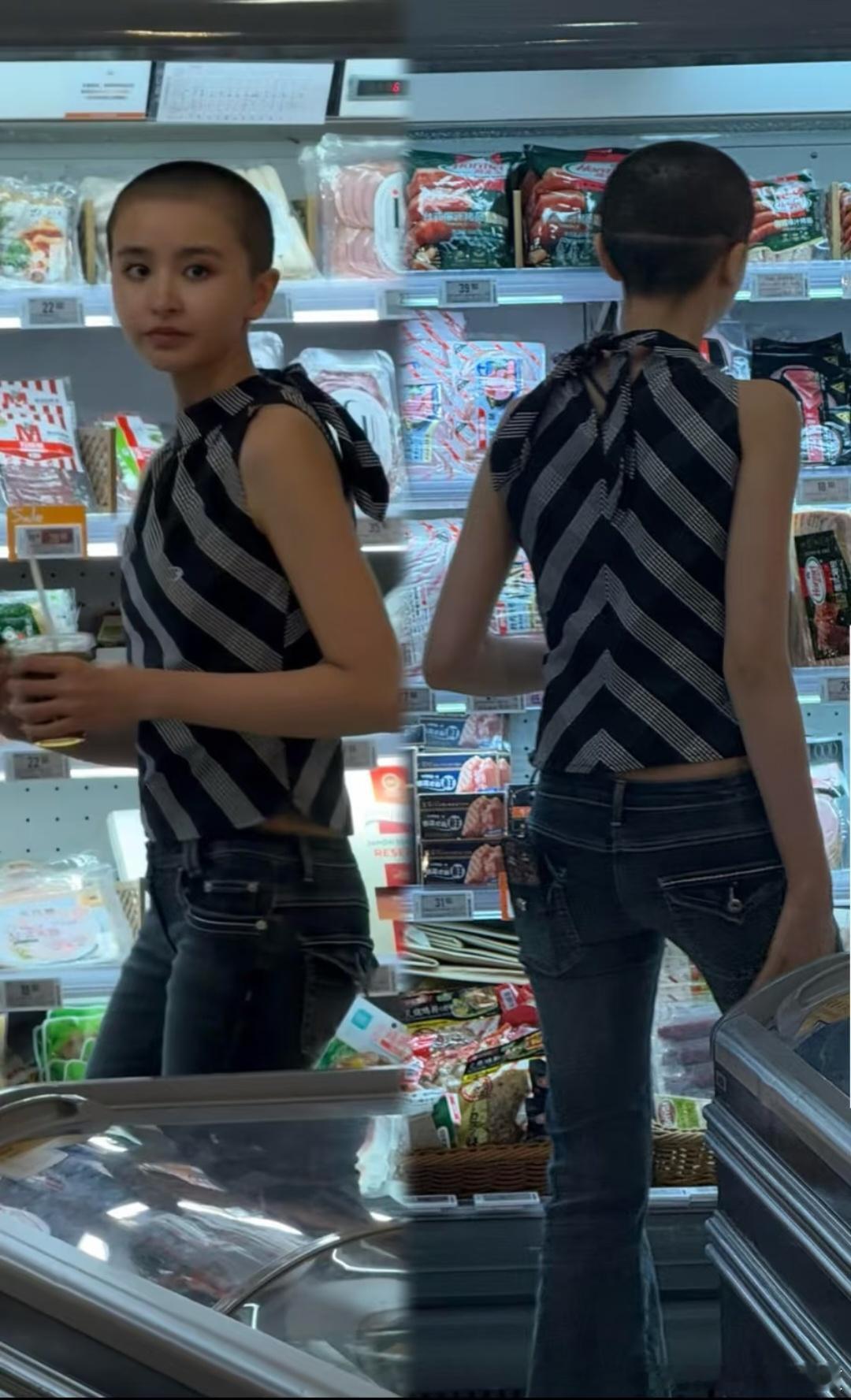 金子涵变化好大，是审美变了吗？为了追求新潮流还剃了头发，不过感觉她的状态比以前差