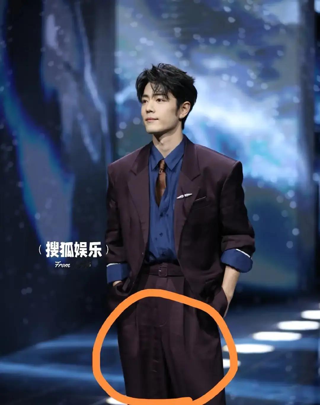 我一直以为，越贵的衣服面料越讲究，结果算是开了眼了看肖战穿的那套礼服，裤子两腿