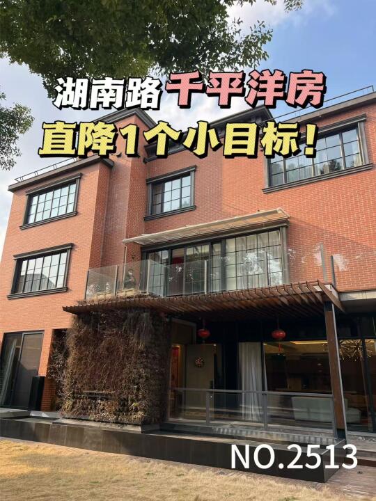 湖南路🍀近千平洋房🏡直降1.22小目标