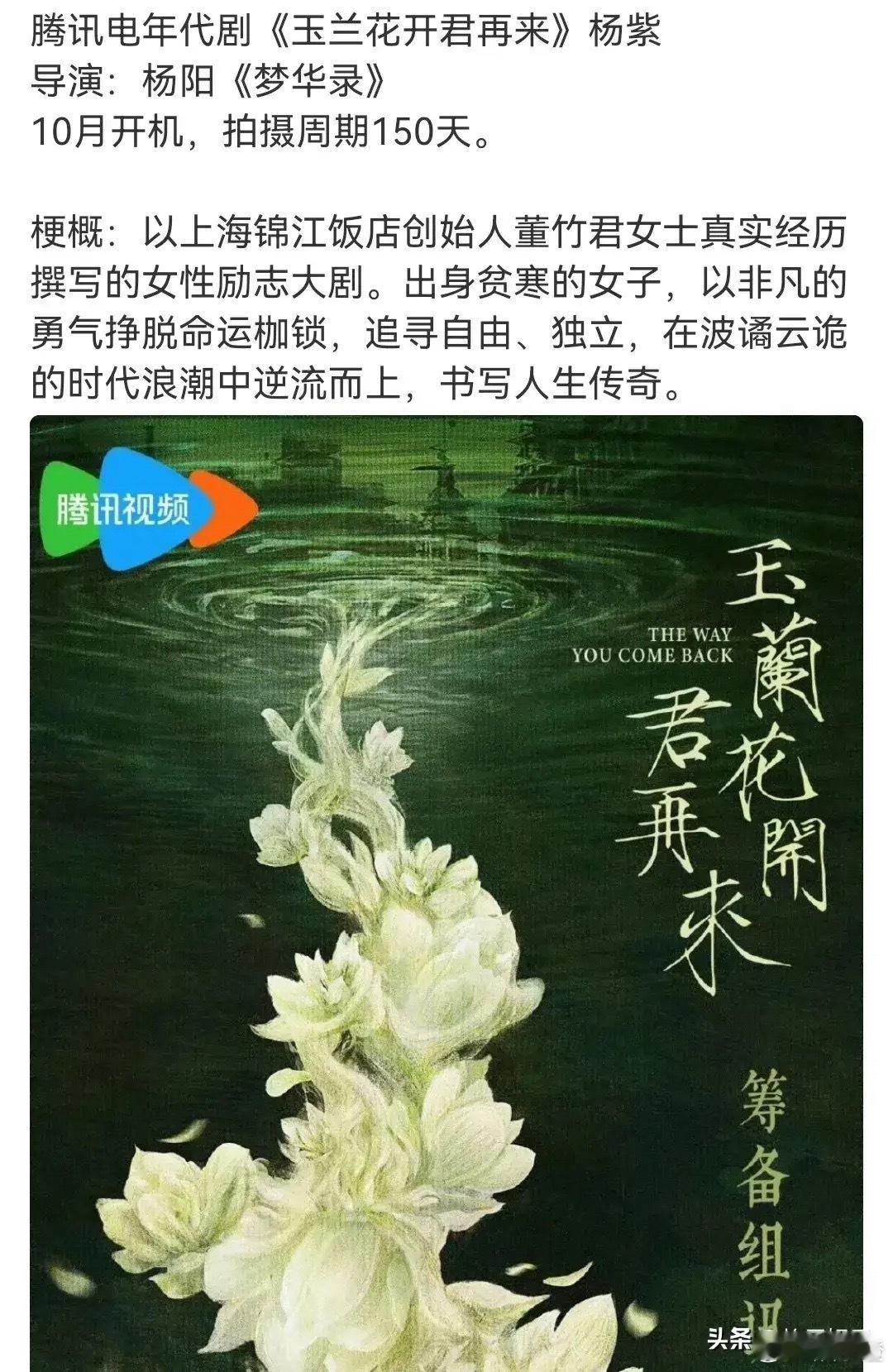 杨紫这是要一路开挂、直接“飞升”的节奏啊！她下一部大女主剧已经稳稳拿下，就是腾讯