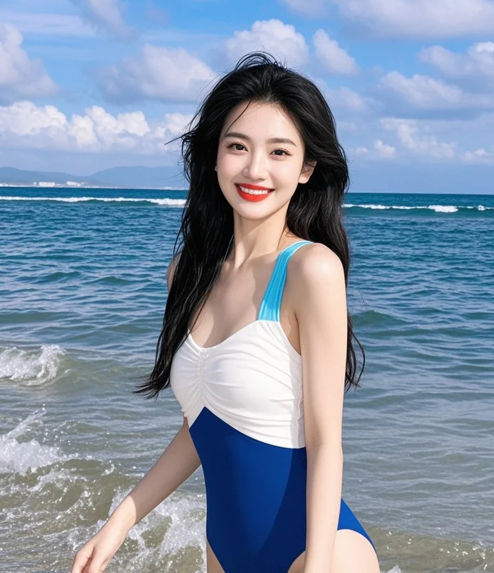 阳光洒在她的肩上，像极了夏天的温柔