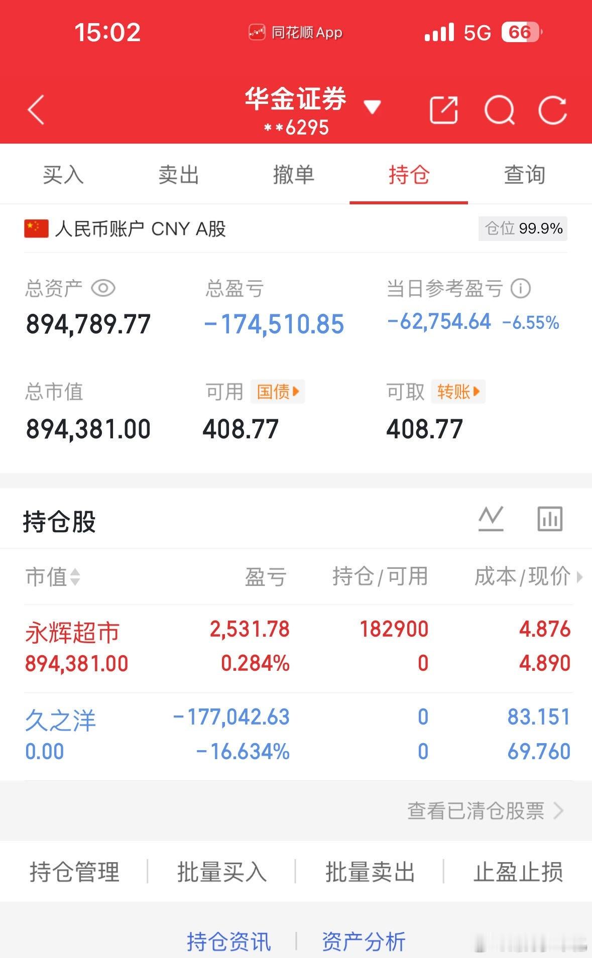1.20记录炒股第78天（初始50万）总资产：894789当日参考盈亏：-627