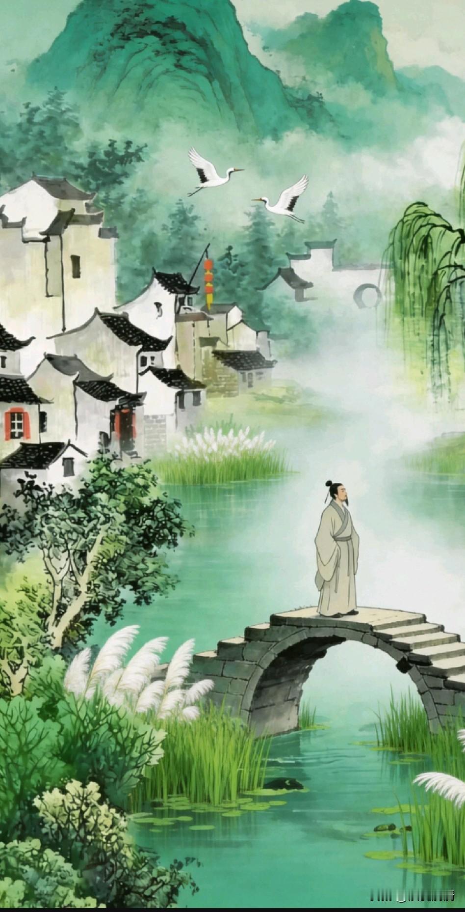 《处世无求，自在逍遥》云过天无迹，风来竹自鸣。舟虚无人妒，雁落有谁争。守