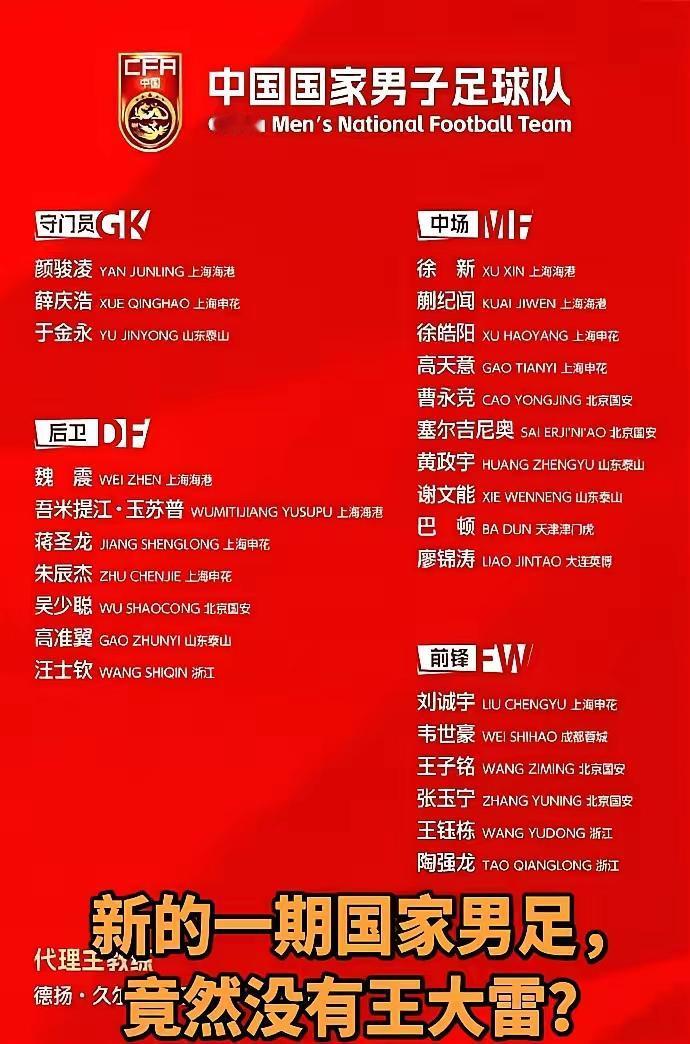 这份名单……看球较少，但是像申花的薛*、徐皓*、刘诚*，海港的徐*、魏*就不要