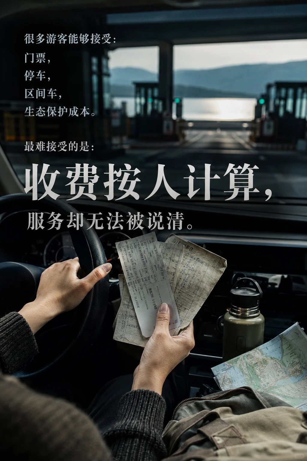 赛里木湖每人75元自驾服务费引争议游客不是不能接受付费。门票、停车、区间车、道路