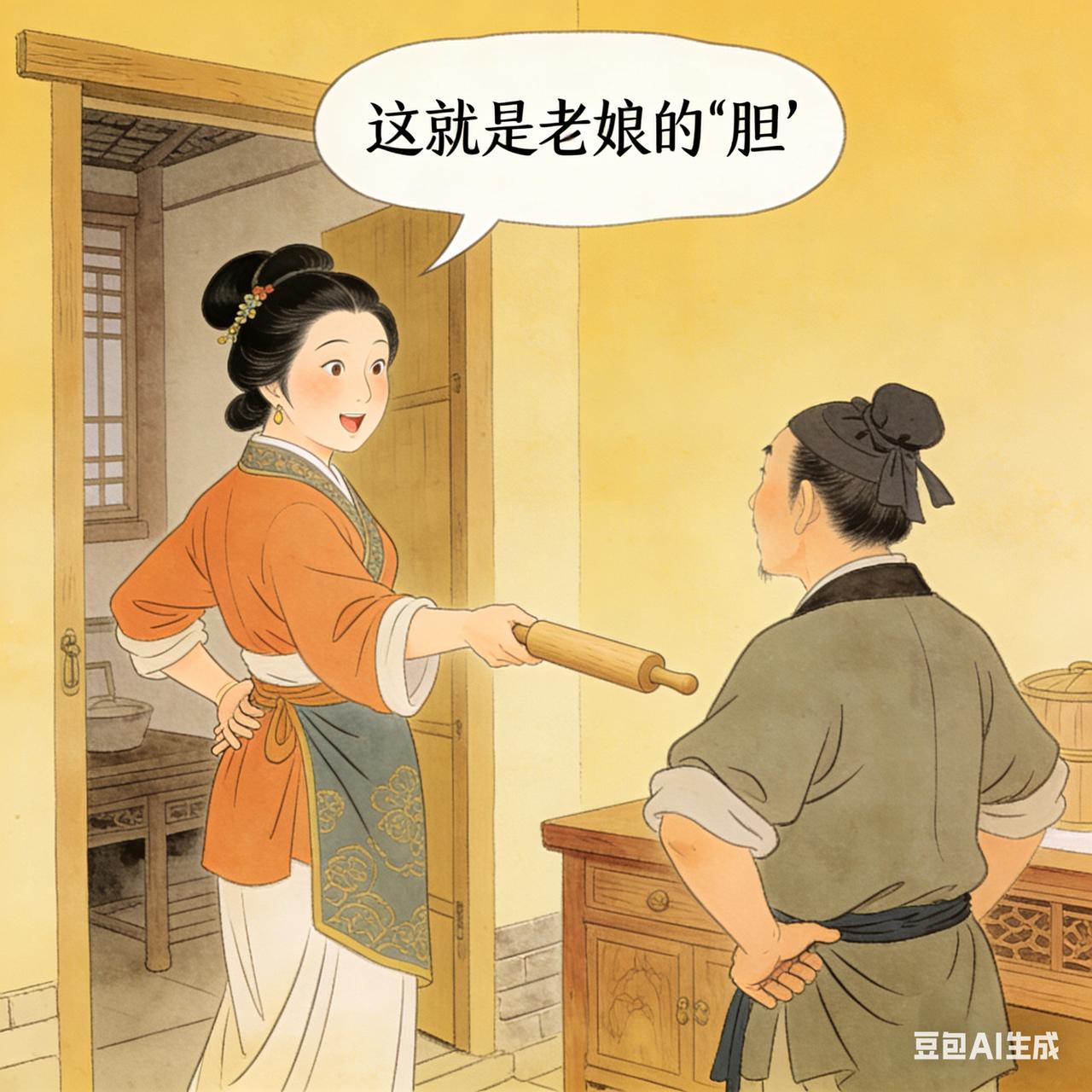 古代笑话光棍赵六看上了隔壁的寡妇，总想找借口搭讪。一日，赵六敲开寡妇的门