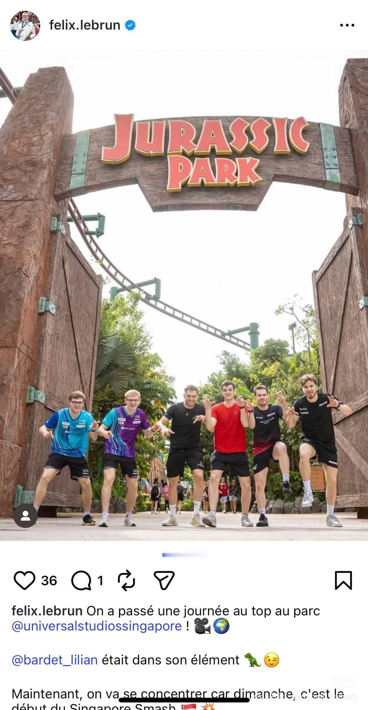 小勒布伦更新：我们在新加坡环球影城度过美好的一天！2月19日，小勒布伦更新：