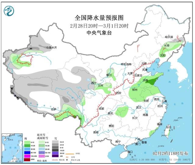 3月第一场寒潮来袭, 气温暴跌超20℃, 暴雨暴雪冰雹狂风齐到