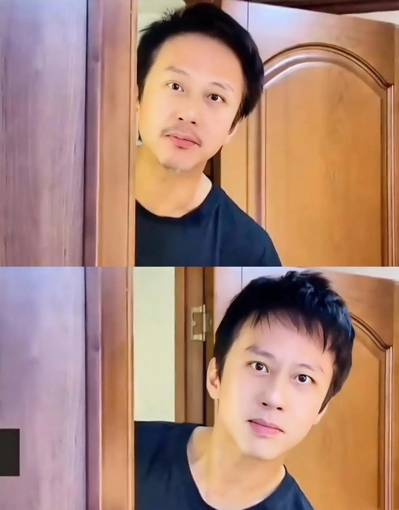 邓超晒刮胡子前后对比！2026年1月4日，邓超在社交平台发布刮胡子前后对比视频