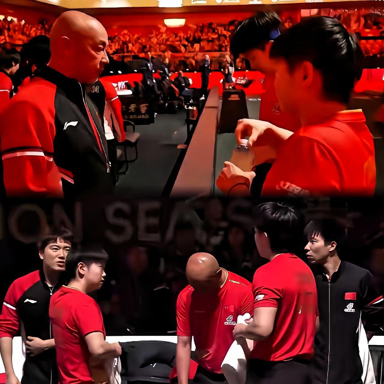 还得是肖爸！看到他在场边和莎头同框，那熟悉的气场瞬间就回来了～果然自家人就