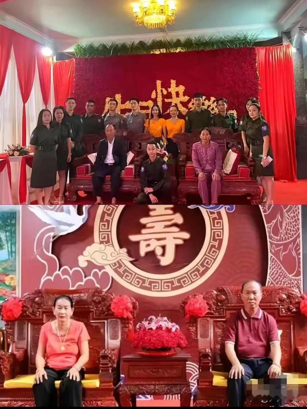 现在，最难受的就是明学昌的老伴了，现实落差太大！三年前寿宴上，老两口珠光宝
