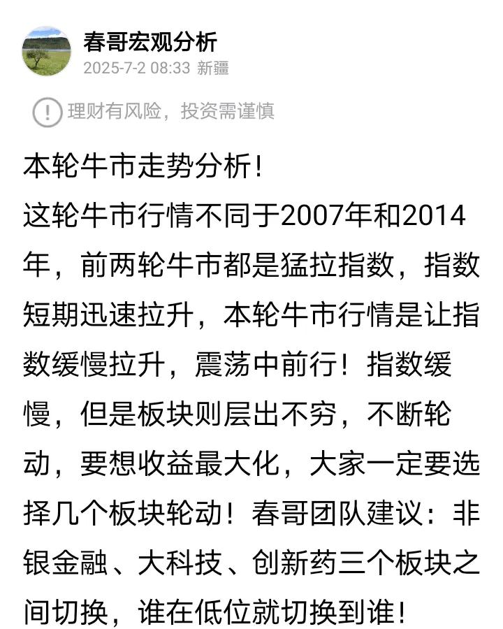 资本市场牛市来了！再一次精准预测本轮牛市行情，去年9月20号提出证券板块将要起