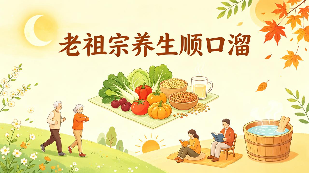 老祖宗留下的养生智慧①早睡早起体魄强，多食蔬果少糖尝！②粗细杂粮巧搭配