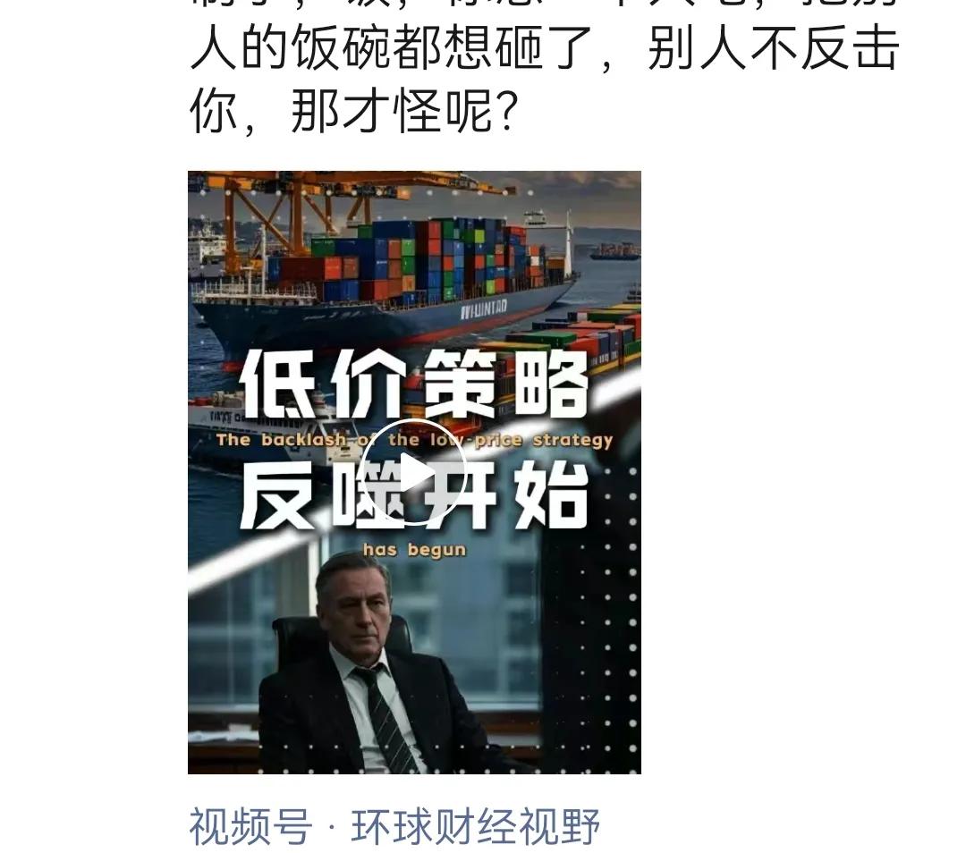 有人理解，全世界抵制中国产品的原因，是中国人喜欢低价倾销，低价倾销惹众怒，你让别