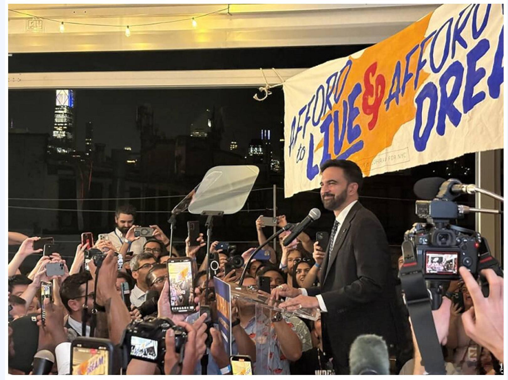 川普知道结果后抨击是疯子!34岁马姆达尼当选纽约市长创造了“3个纪录”精通社