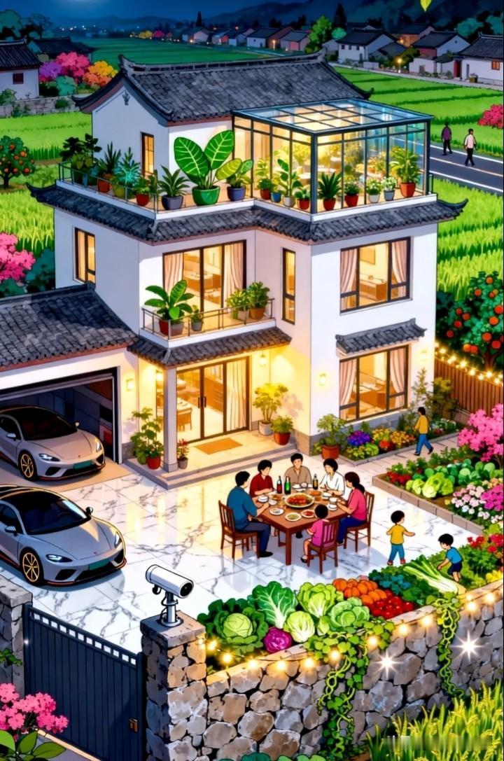 谁懂啊，住在这里一定很幸福吧🍃有菜园、有小院，傍晚炊烟袅袅一家人守在一起，