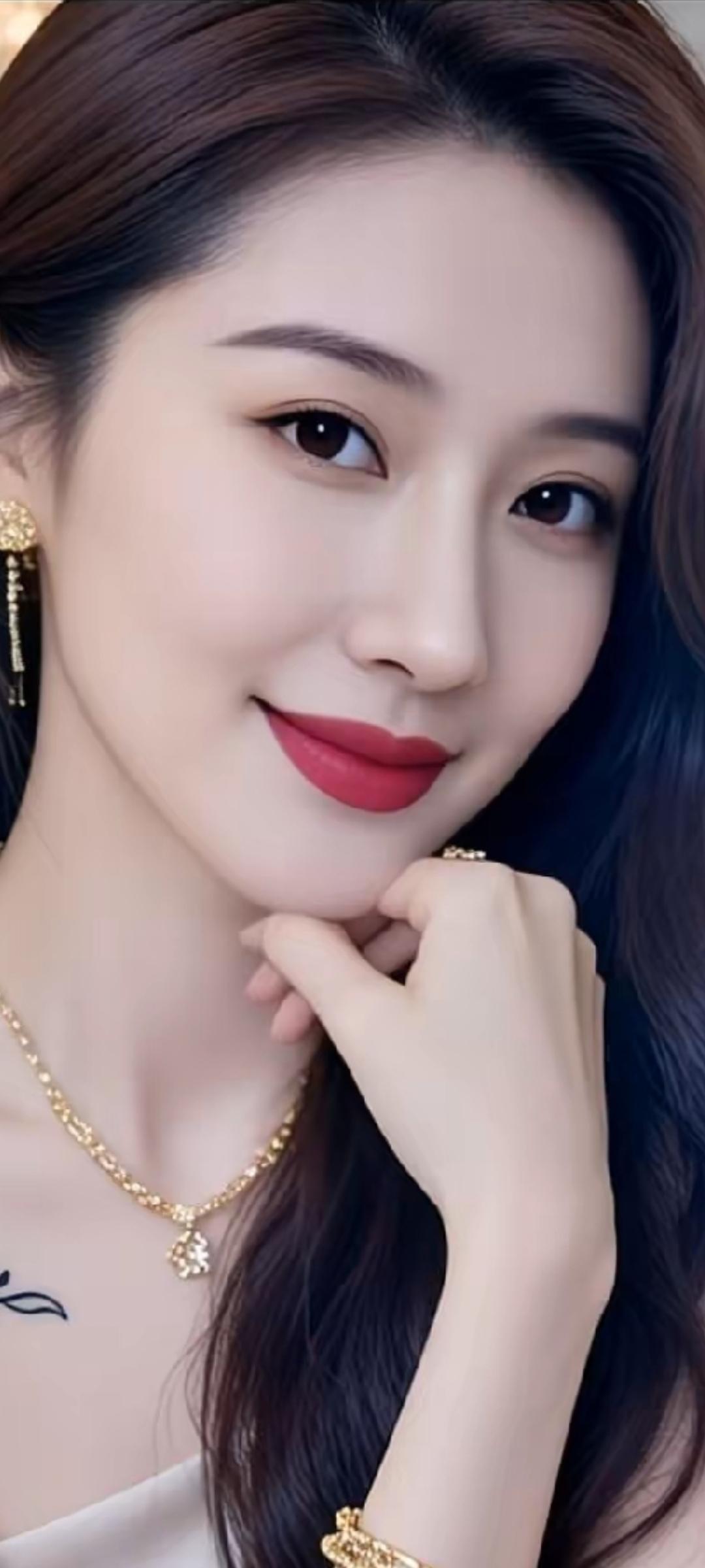 优雅气质，珠宝闪耀，微笑动人