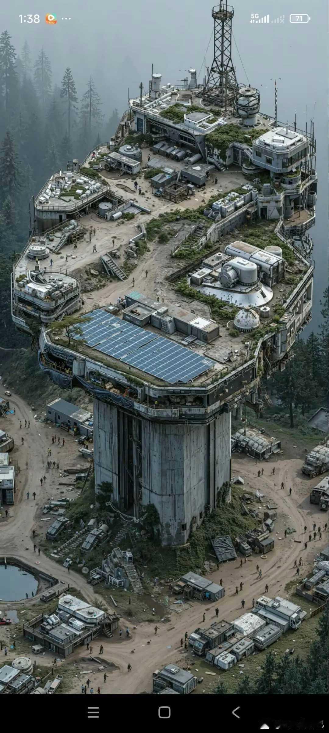 废弃的桥墩被利用上了[赞]