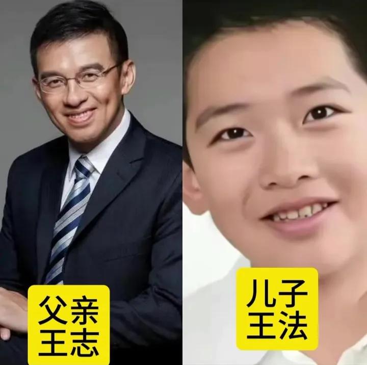 父子档组合太精彩了。儿子的一颦一笑太像爸爸，颜值像复制的一样—王志儿子的一颦