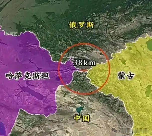 5个接壤邻国，蒙古却只有两个。可问题是，哈萨克斯坦和蒙古相邻却不接壤，因为