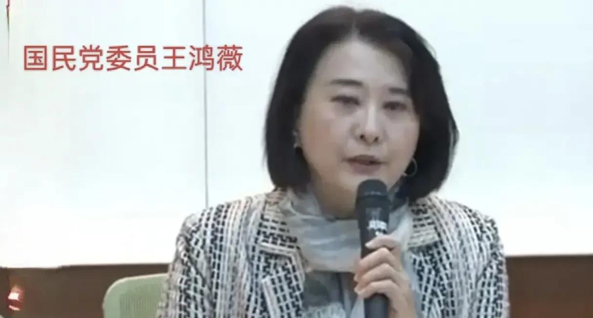 王鸿薇怎么有如此糟糕的想法？竟然对国民党党主席选举不以为然。她说，目前是面对关键